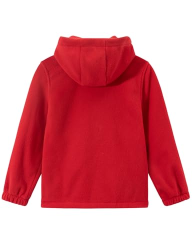 Spring&Gege Boys and Girls Hooded Full Zip Polar Fleece Jacket Kids Fleece Jacket With Hood2