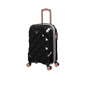 it luggage St Tropez Trois 21" Hardside Carry-on 8 Wheel Expandable Spinner, Black, 21", St Tropez Trois 21" Hardside Carry-on 8 Wheel Expandable Spinner