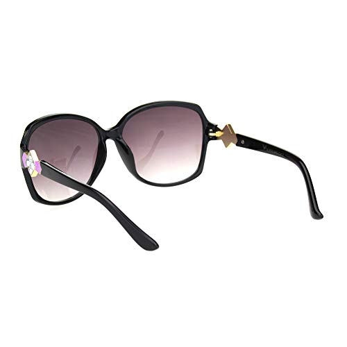 Womens Square Art Deco Rhinestone Jewel Butterfly Plastic Sunglasses4