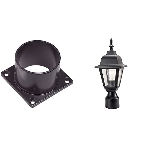 Design House Traditional Maple Street Post Top Light and 3-Inch Diameter Fitter Outdoor Pier Base Accessory Mount Post Light Base for Driveways and Porches -  1932f438-9572-4f92-aeea-8e219b873b24