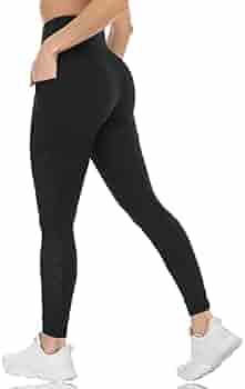 RAYPOSE Leggings da donna a vita alta, elasticizzati, traspiranti, resistenti agli squat, per palestra, allenamento, corsa, Nero , XXL