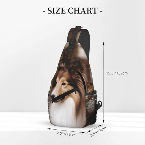 Bolso Shelties Dog Cross para hombre y mujer miniatura 3