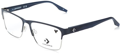 Image of Converse CV3019 412 Matte Converse Navy Eyewear Man Metallo, Modified Rectangle, 55