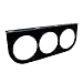 SREUOIL Black 3 Hole Triple Gauge Mounting Bracket Pod Holder Fits Any Mounts 2-1/16
