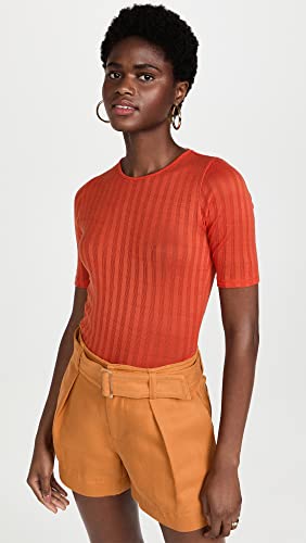 Image of Vince Women's Ribbed Elbow SLV Crew