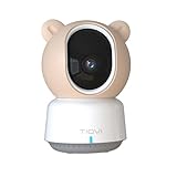 Tiqvi - Smart Babyphone mit Monitor & Kamera, 1080P, WiFi & Calex Smart App, Nachtsicht, Bewegungsdetektion, 2-Wege-Audio, Temperaturüberwachung