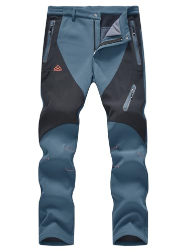 donhobo Herren Pants Wasserdicht Softshellhose Winter Warm Gefüttert...