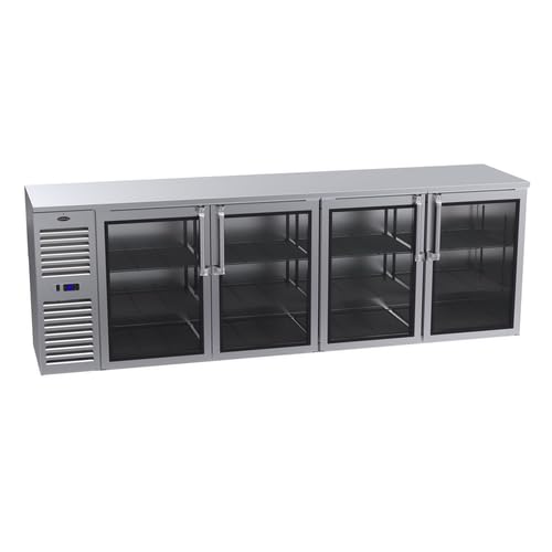 FSE BS108 Refrigerated Back Bar Storage Cabinet, Four-Section, 108