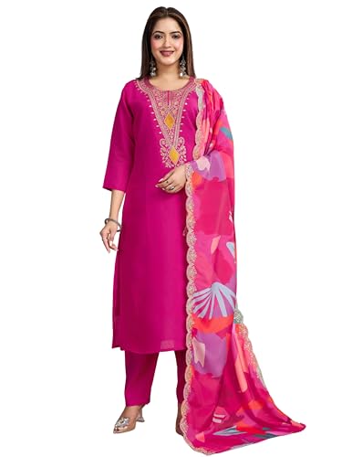Kurta en soie viscose brodée Navlik pour sublimer votre style au quotidien