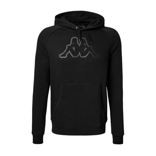Kappa Zaiver Swt Sudadera Hombre, Black/Black Greyish, M