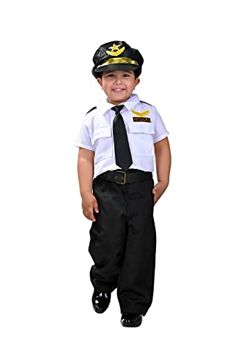 Image of BookMyCostume Airline Pilot Kids Fancy Dress Costume | Imported 6-7 years