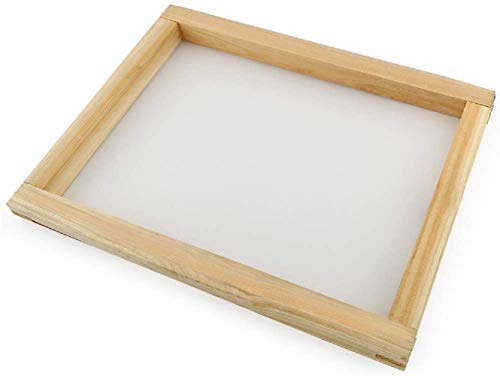 Runaup Cadre pour sérigraphie en soie avec 110 mailles blanches 20,3 x 25,4 cm Cover