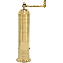 Alexander Home Original Greek Pepper Mill, 10-Inch Brass European Manual Pepper Grinder Refillable