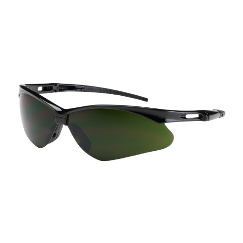 Anser 250-AN-10119 Semi-Rimless Safety Glasses with Black Frame, IR Filter Shade 5.0 Lens and Anti-Scratch Coating