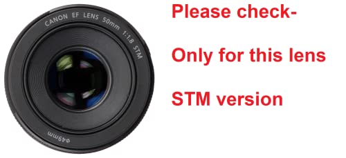 Image of FND Camera Lens Hood Replacement for Canon Camera Lens, Bayonet Mount, Made ABS (Canon EF 50mm f /1.8 STM ONLY - ES-68)