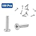 PHITUODA 100pcs M3 x 12mm Round Flat Head Machine Screws, 304 Stainless Steel Phillips Cross Drive Screw Hardware Fastener Bolts