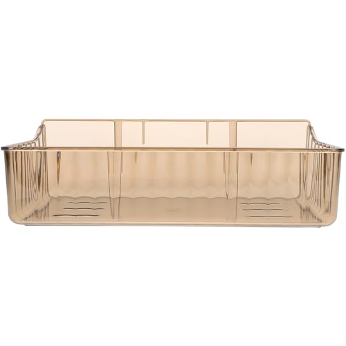 LALAFINA 衛生間免打孔壁掛け収納ラック 小型茶黒色 強力耐荷重 水切り機能付き バスルーム用収納棚 モダンデザインで簡単設置 家用ウォール