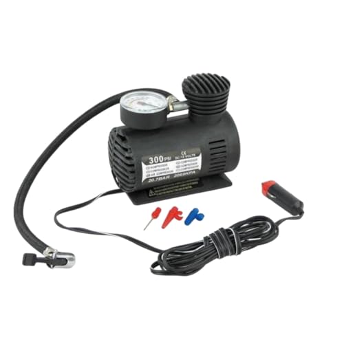 Compresor de aire portátil 300psi inflador de neumáticos 12v para rueda de coche y moto