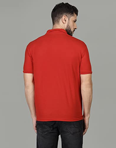 Image of INKKR Men's Casual Polo Neck Half Sleeve Solid T-Shirt (Pack-3)