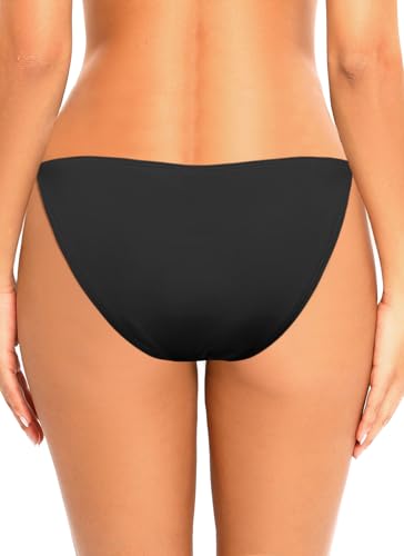 Tempt Me Women Side Tie Bikini Bottoms - String Swim Bottoms Low Rise Bathing Suit Bottoms Cheeky Coverage Swimwear 20252