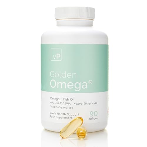 Vp Vitality Pro Omega-3 Fish Oil Softgels, 90 Count – 400 Mg Epa + 300 Mg Dha Per Softgel, Uk'S First Genuinely Third-Party Tested, Gmp Certified, Nat