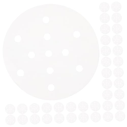 Mipcase 400個 せいろ用蒸し器紙ライナー 滑り止め機能付き蒸篭用ペーパーマット 蒸し料理の栄養保持と調理効率向上 で多用途対応