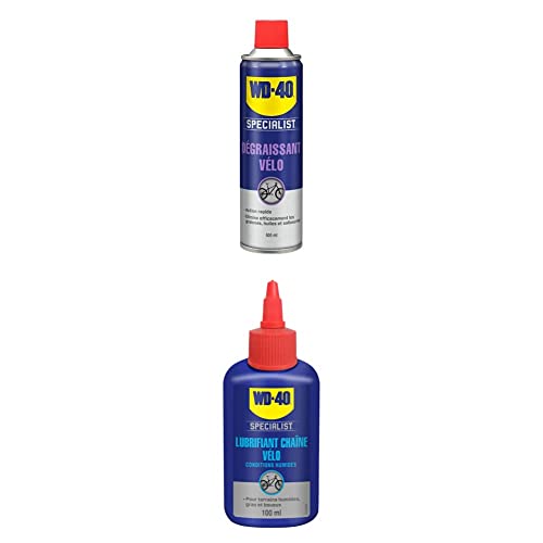 Dégraissant Vélo WD-40 SPECIALIST contre chaîne qui grince sous la pluie