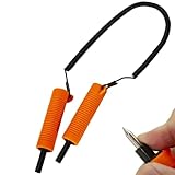 Ice Fishing Picks Retractable Portable Ice Pick Flexible Ice Fishing Safety Pick Ice Fishing Emergency Gear Ice Fishing Saw Portable Ice Pick for Skating Sled Walking on Ice Protection Orange