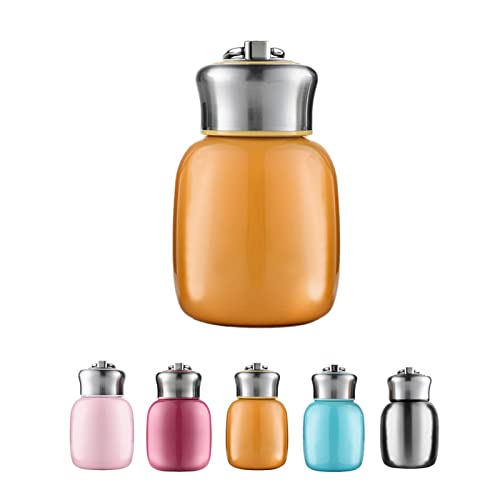 Mini-Thermosflasche, 200 ml, niedliche Wasserflasche, vakuumisolierte Edelstahl-Wasserflaschen, auslaufsicher