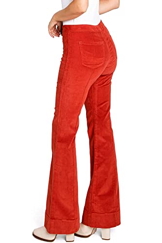 Angry Rabbit Juniors High Waist Stretchy Premium Jeans Corduroy Flares2