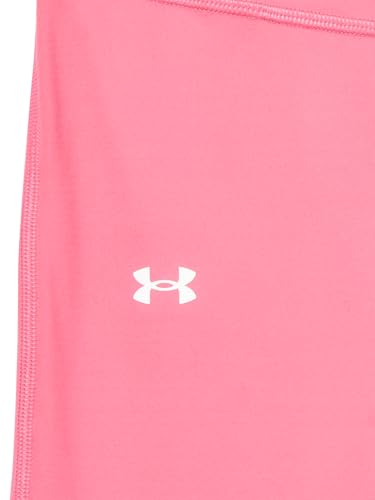 Under Armour Girls Motion Solid Crop Leggings, (672) Super Pink / / White, X-Large2