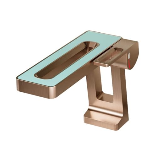 Mitigeur de lavabo anti-éclaboussures à bec cascade pour vasque de salle de bain