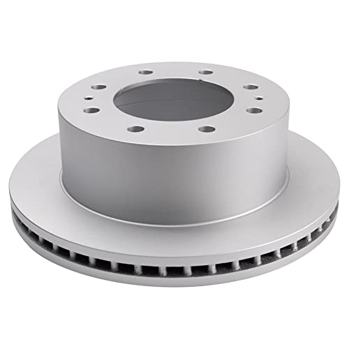Image of TRQ Rear Metallic Brake Pad & Coated Rotor Kit Compatible with Chevy GMC 2500 3500 HD Truck