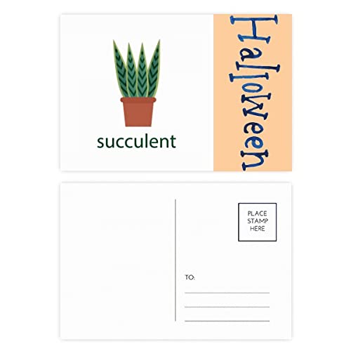 Cartes d'Halloween plantes grasses en pot pour changer des invitations terrifiantes