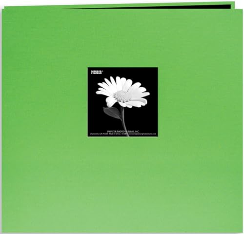 Pioneer Book Cloth Cover Post Bound Album 12x12-Citrus Green