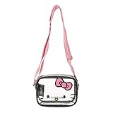 Sanrio Hello Kitty Clear Crossbody Bag with 3D Bow and Adjustable Strap
