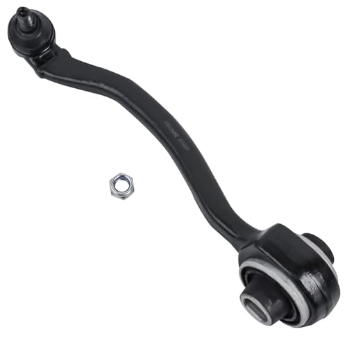 Image of Detroit Axle - Front Control Arms Tie Rods for Mercedes-Benz C240 C280 C320 C350 CLK550 CLK500, C32 C55 CLK55 AMG, 2 Lower Rearward Control Arms with Ball Joints 2 Outer Tie Rod End Links Replacement