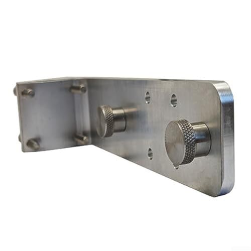 Soporte de barbacoa para barcos con abrazadera ajustable de aluminio anodizado 8