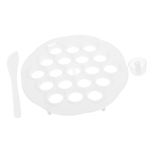 Alipis Juego de Moldes para Hacer Bolas de Hervida con 19 Agujeros Suministros de Cocina Prensador de Bolas de Hervida de Plástico
