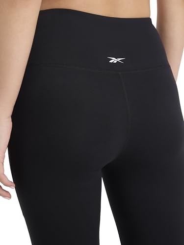 Reebok Women’s ID Train Capri, Slim Fit, 20” Inseam, Lightweight Stretch Poly Motion Interlock Fabric, Moisture-Wicking, Black, X-Small - image 6