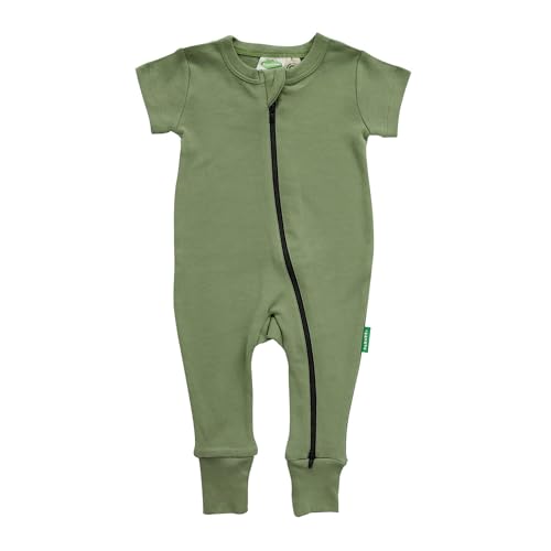 Image of PARADE Organic Essentials '2-Way' Zip Romper - Short Sleeve