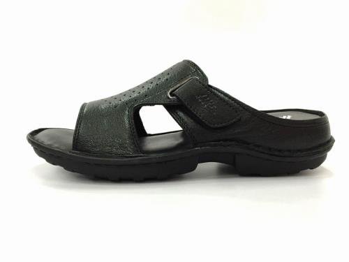Buy Hitz blue leather slip on slippers online | Looksgud.in