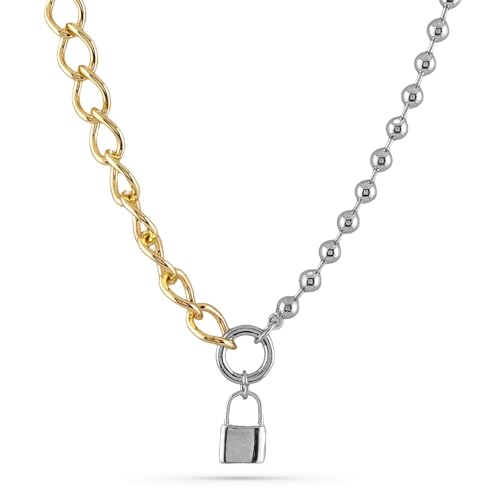 Image of Rubans Demi Fine Stainless Steel Necklace Chain Link Gift for Women & Girls