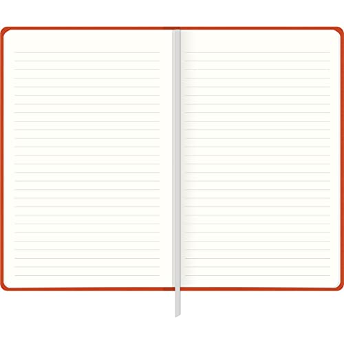 Tilibra - Caderno Executivo Costurado Capa Dura Fitto G Cambridge Laranja 90 Gramas 80 Folhas