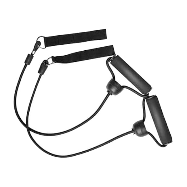 DYNWAVE 1Pair Exercise Bands with Handles,Trampoline Resistance Bands Workout Strength Training Equipment,Pull Rope for Muscle Toning