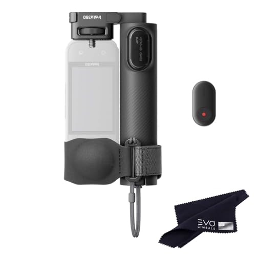 Insta360 Foldable 2-in-1 Selfie Stick Remote Kit (1/4" Mount) for insta360 X5/X4 Air/X4/X3, Invisible Pole and Built-in Tripod, Mini Remote for Remote Camera Control, 1/4" Mount by Insta360 - Used condition - US$49.99