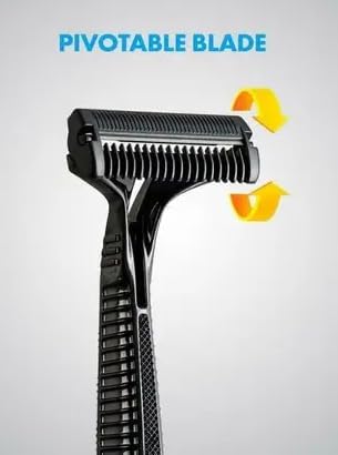 alku G Guard Shaving Razor for Men | Super Value Pack with upto 1 year of shaving | Safety comb and flexible head for a safe shave (1 Razor with 12 blades)