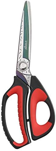 LIVINGO 10" Heavy Duty Multipurpose Shears for Shop & Garden (Red...