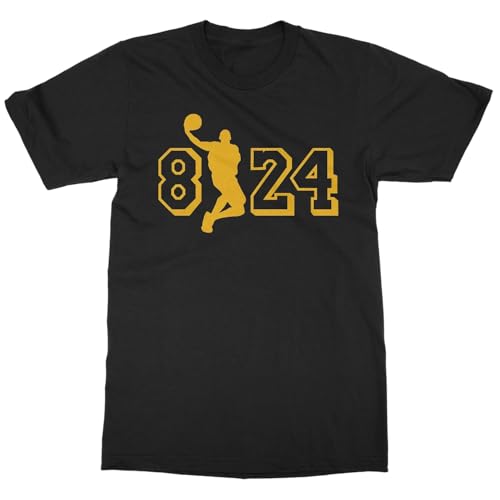Mamba Forever Tribute - 8 & 24 Basketball Legend Unisex T-Shirt (Black Large)