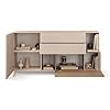 Web Convenienza Madia con Ante e Cassetti Made in Italy – Credenza Contenitore Collezione Riviera per Soggiorno Cucina Ingresso Sala da Pranzo Mobile Design moderno (Cashmere/Kadiz, 180cm) #1